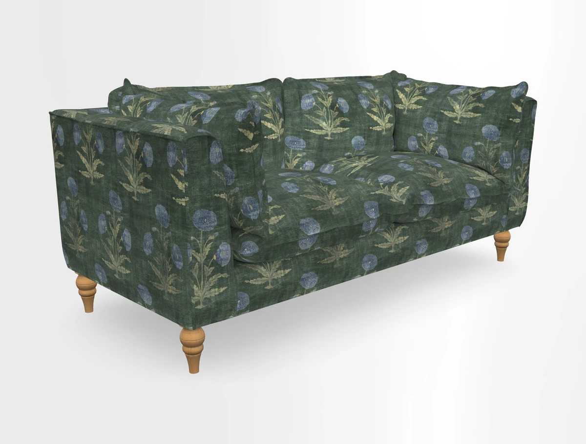 Aysgarth 3 Seater Sofa in Furrow Stripe Broad and Furrow Stripe Narrow Sunflower