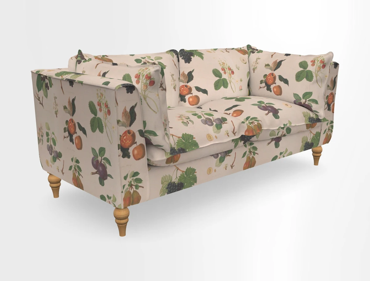 Aysgarth 3 Seater Sofa in Furrow Stripe Broad and Furrow Stripe Narrow Sunflower