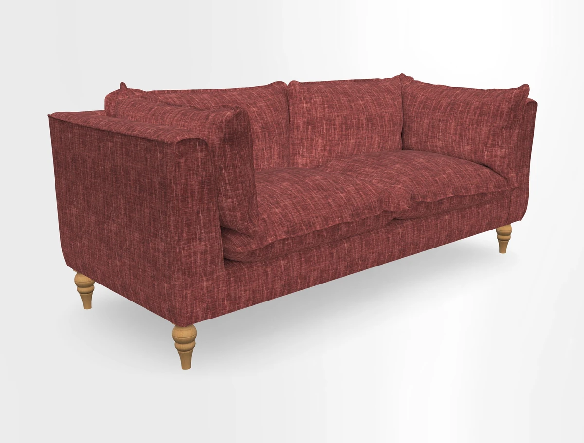 Aysgarth 3 Seater Sofa in Furrow Stripe Broad and Furrow Stripe Narrow Sunflower