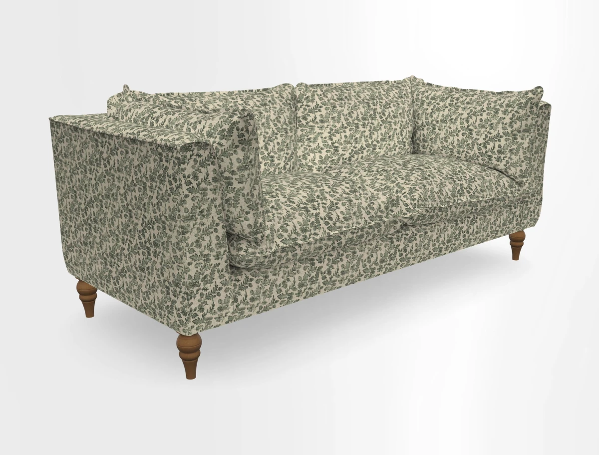 Aysgarth 3 Seater Sofa in Furrow Stripe Broad and Furrow Stripe Narrow Sunflower