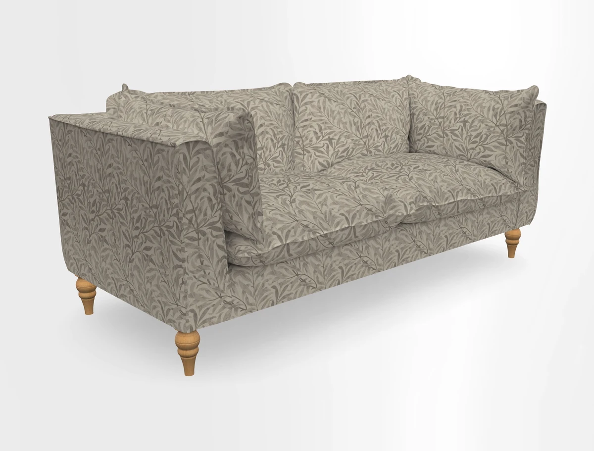 Aysgarth 3 Seater Sofa in Furrow Stripe Broad and Furrow Stripe Narrow Sunflower