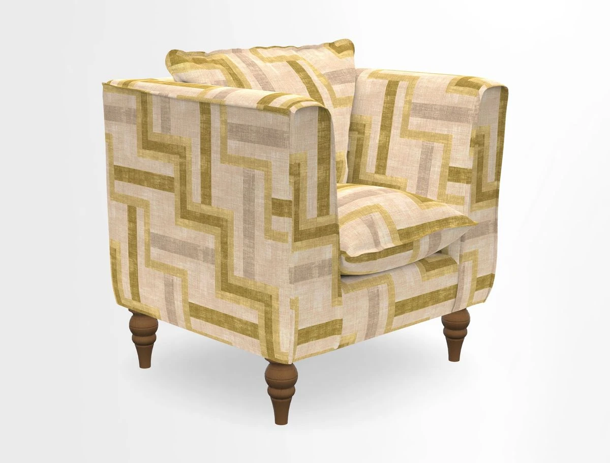 Aysgarth Chair in Two Tone Plain Biscuit