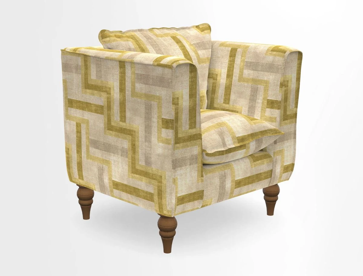Aysgarth Chair in Two Tone Plain Biscuit