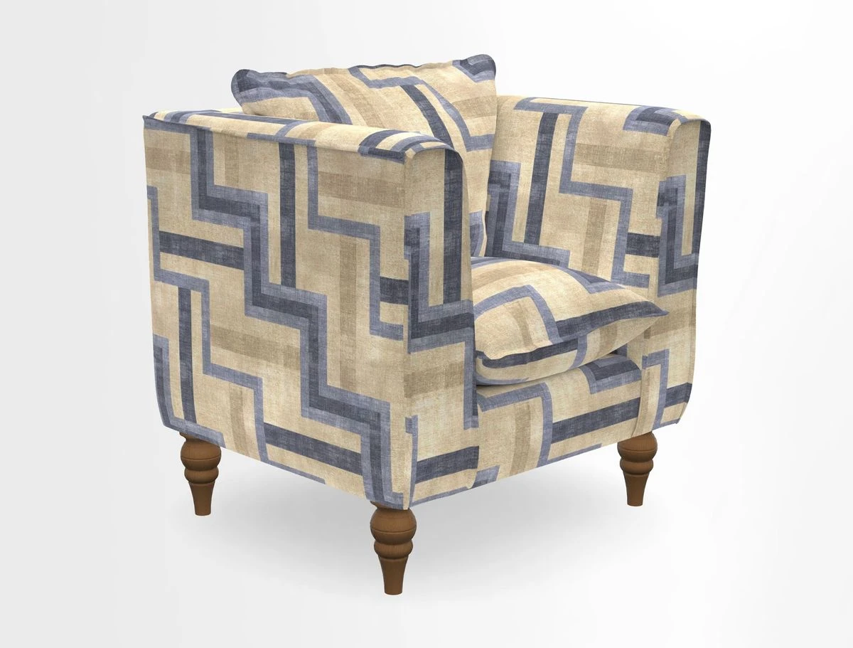 Aysgarth Chair in Two Tone Plain Biscuit