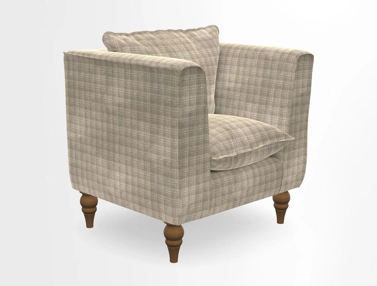Aysgarth Chair in Two Tone Plain Biscuit