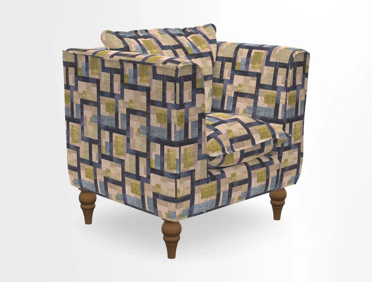 Aysgarth Chair in Two Tone Plain Biscuit