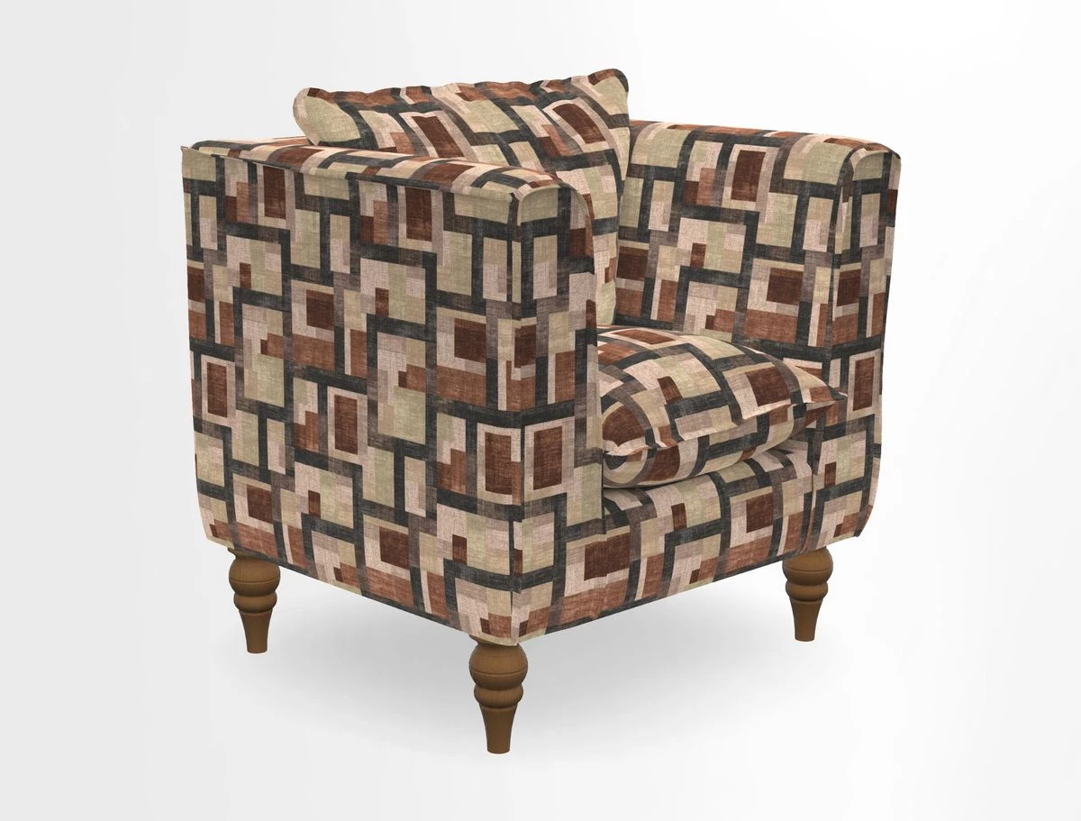Aysgarth Chair in Two Tone Plain Biscuit