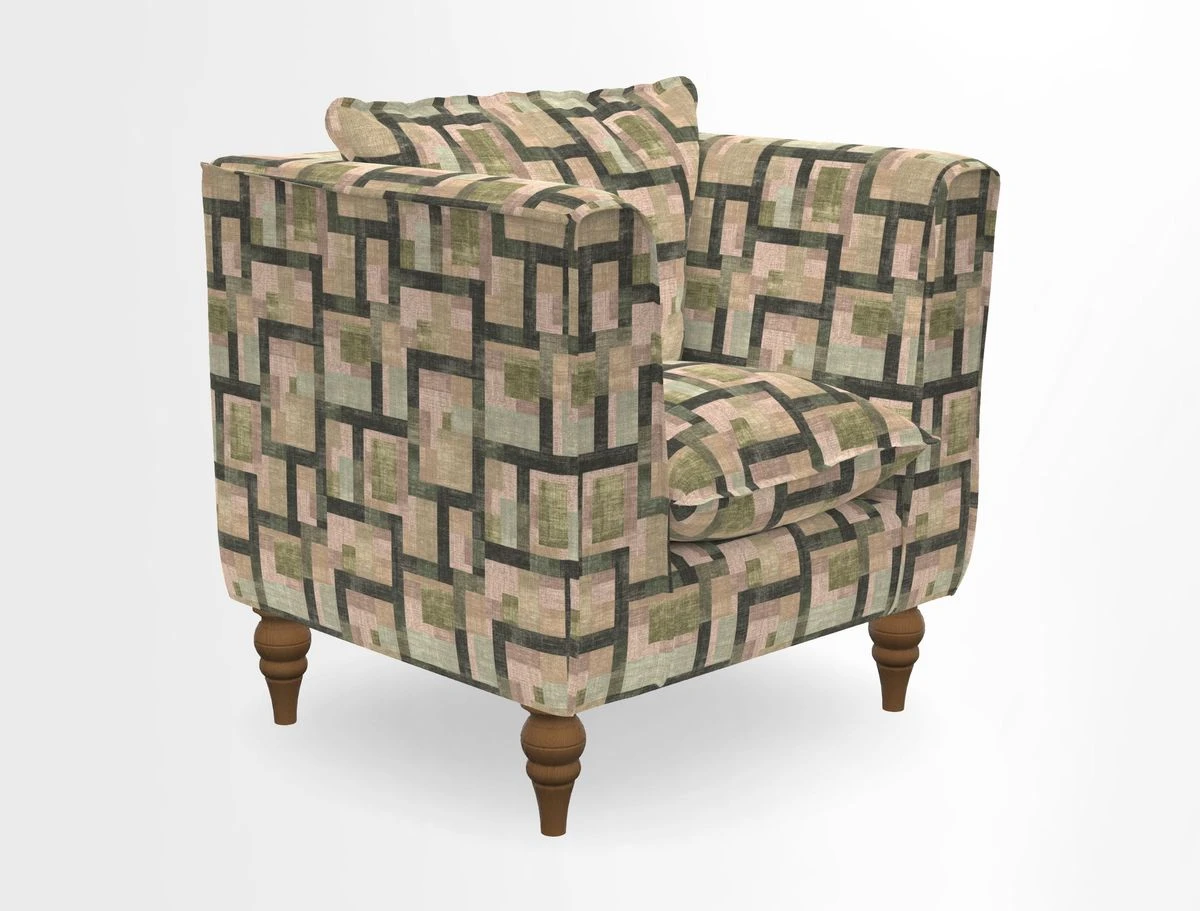Aysgarth Chair in Two Tone Plain Biscuit