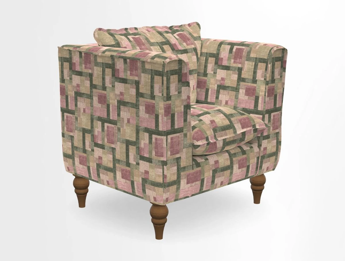 Aysgarth Chair in Two Tone Plain Biscuit