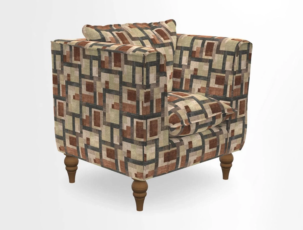Aysgarth Chair in Two Tone Plain Biscuit