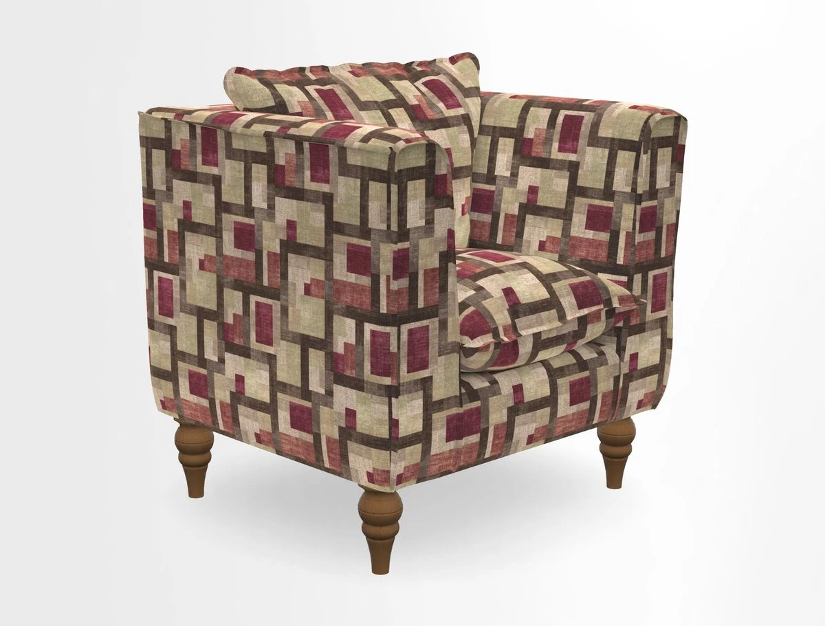 Aysgarth Chair in Two Tone Plain Biscuit
