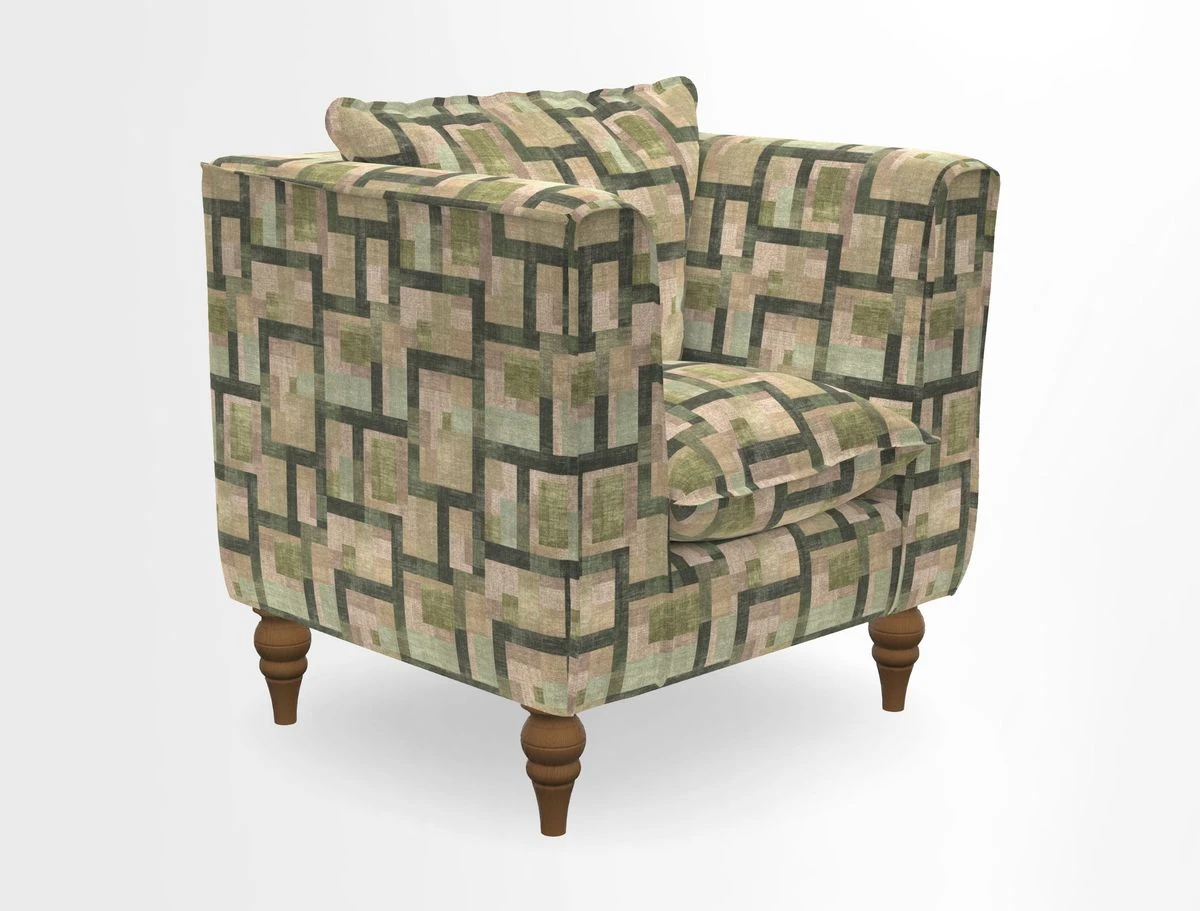 Aysgarth Chair in Two Tone Plain Biscuit