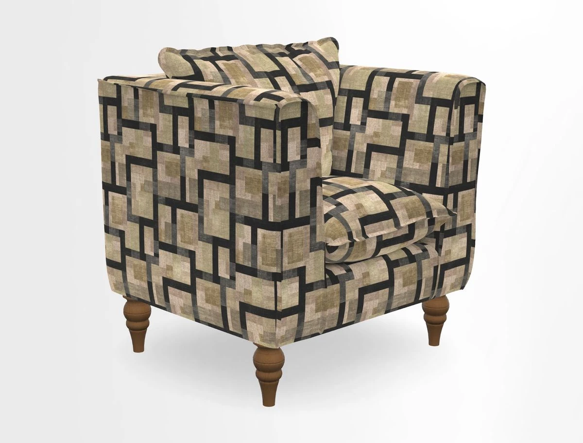 Aysgarth Chair in Two Tone Plain Biscuit