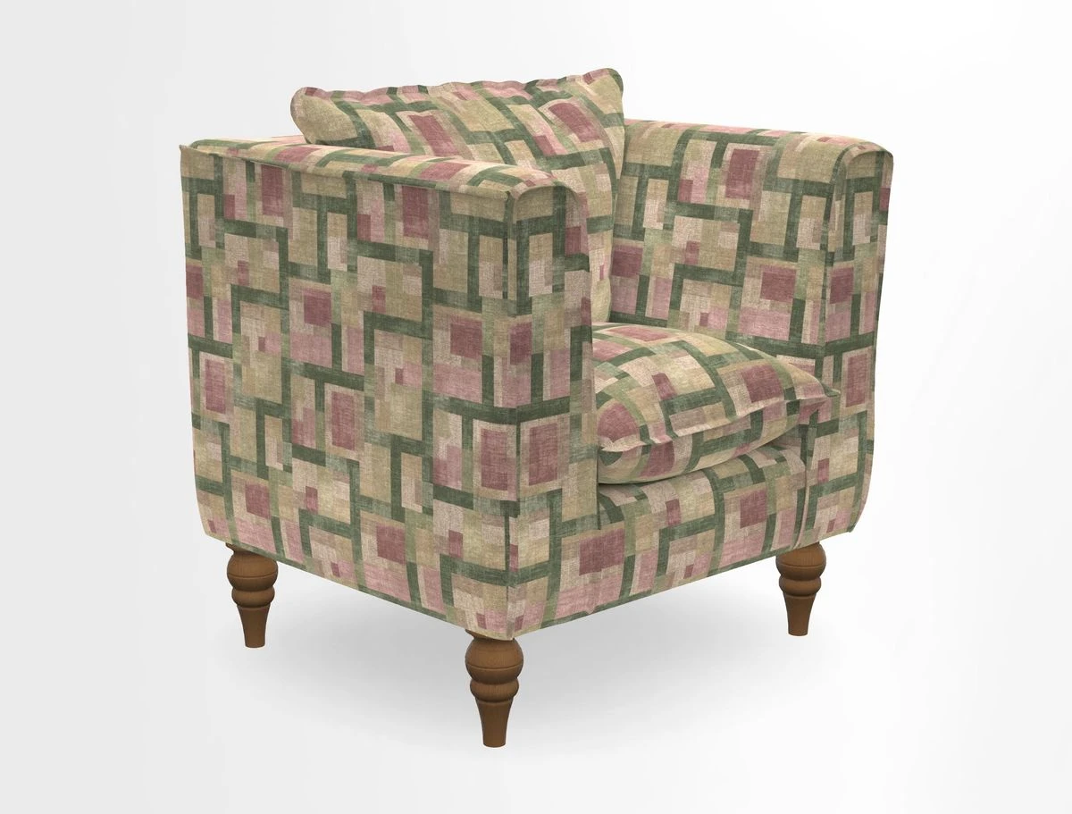 Aysgarth Chair in Two Tone Plain Biscuit