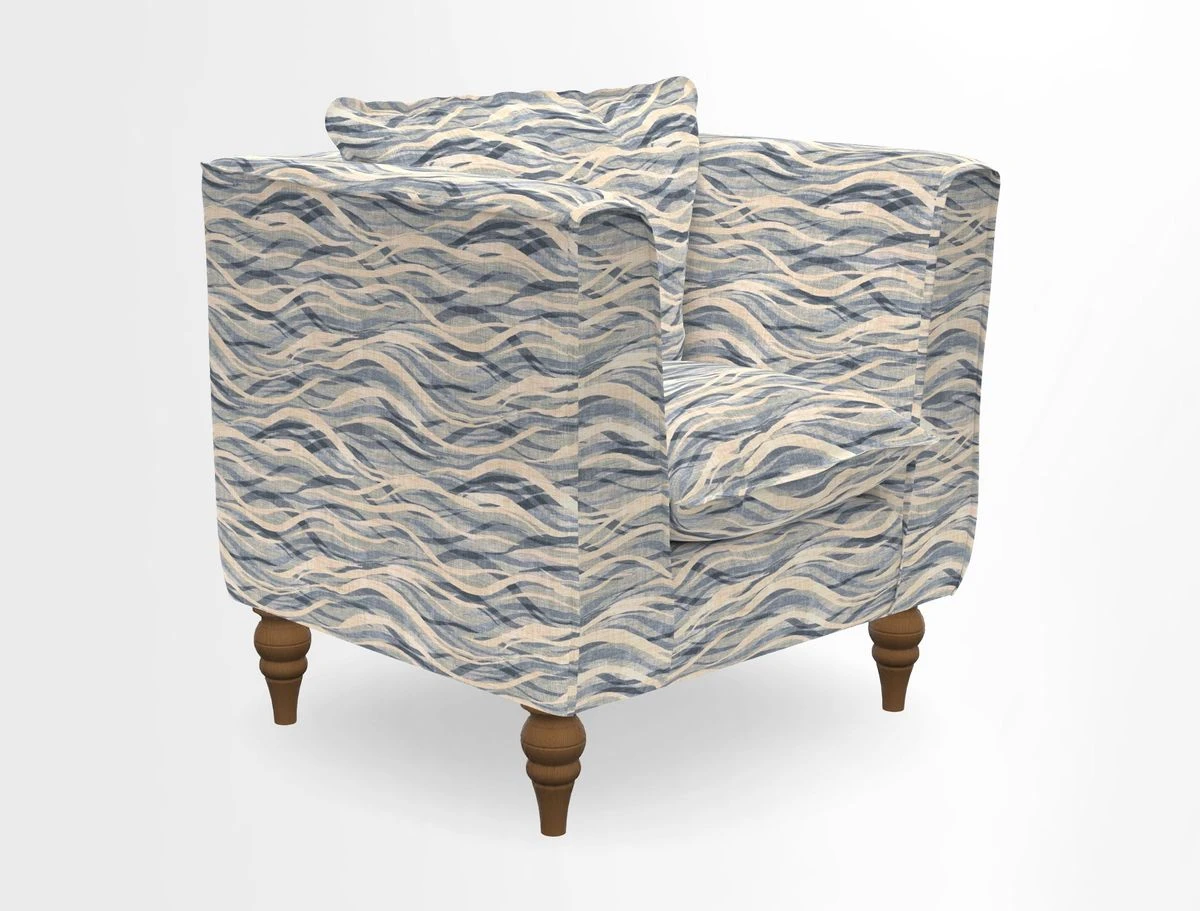 Aysgarth Chair in Two Tone Plain Biscuit