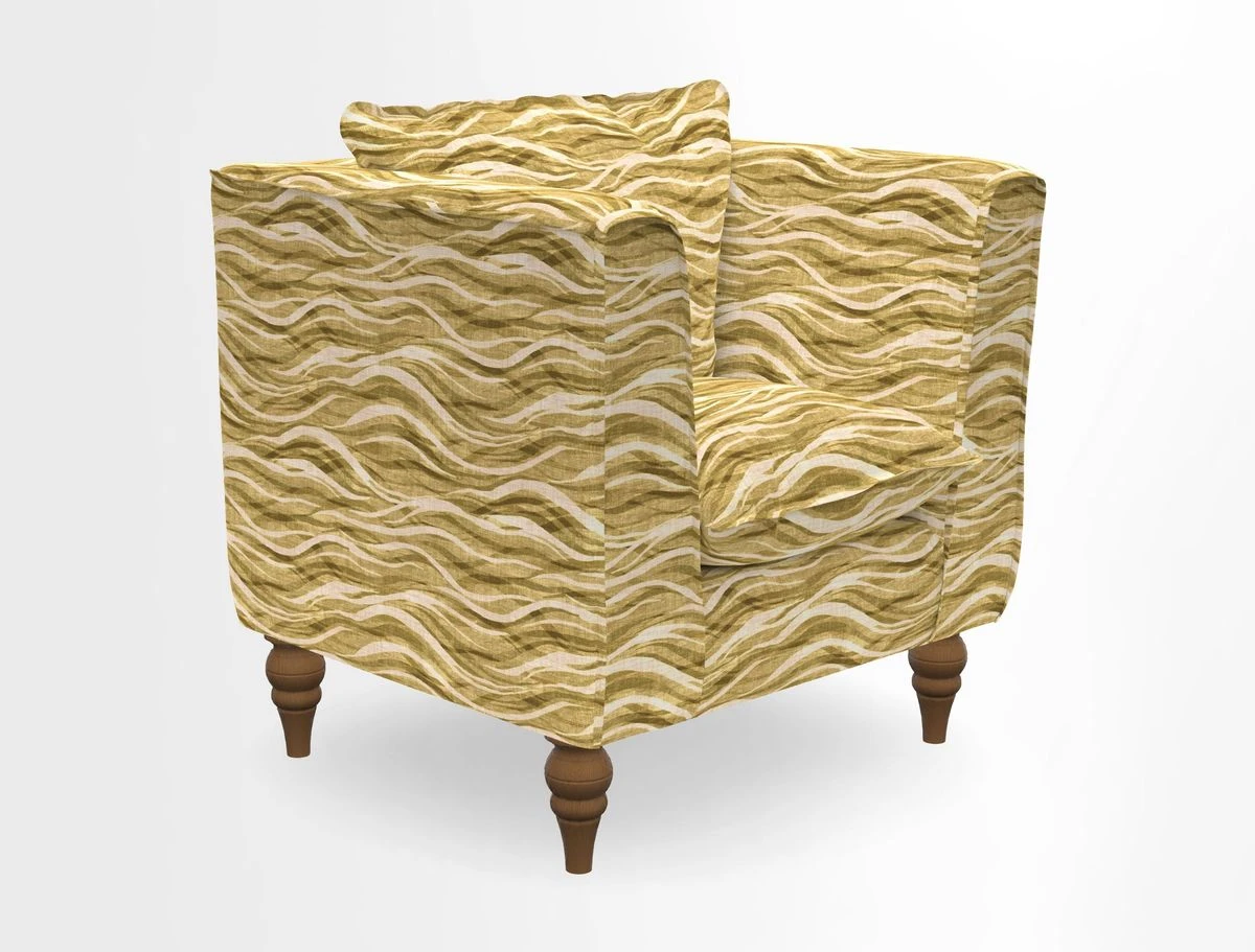 Aysgarth Chair in Two Tone Plain Biscuit
