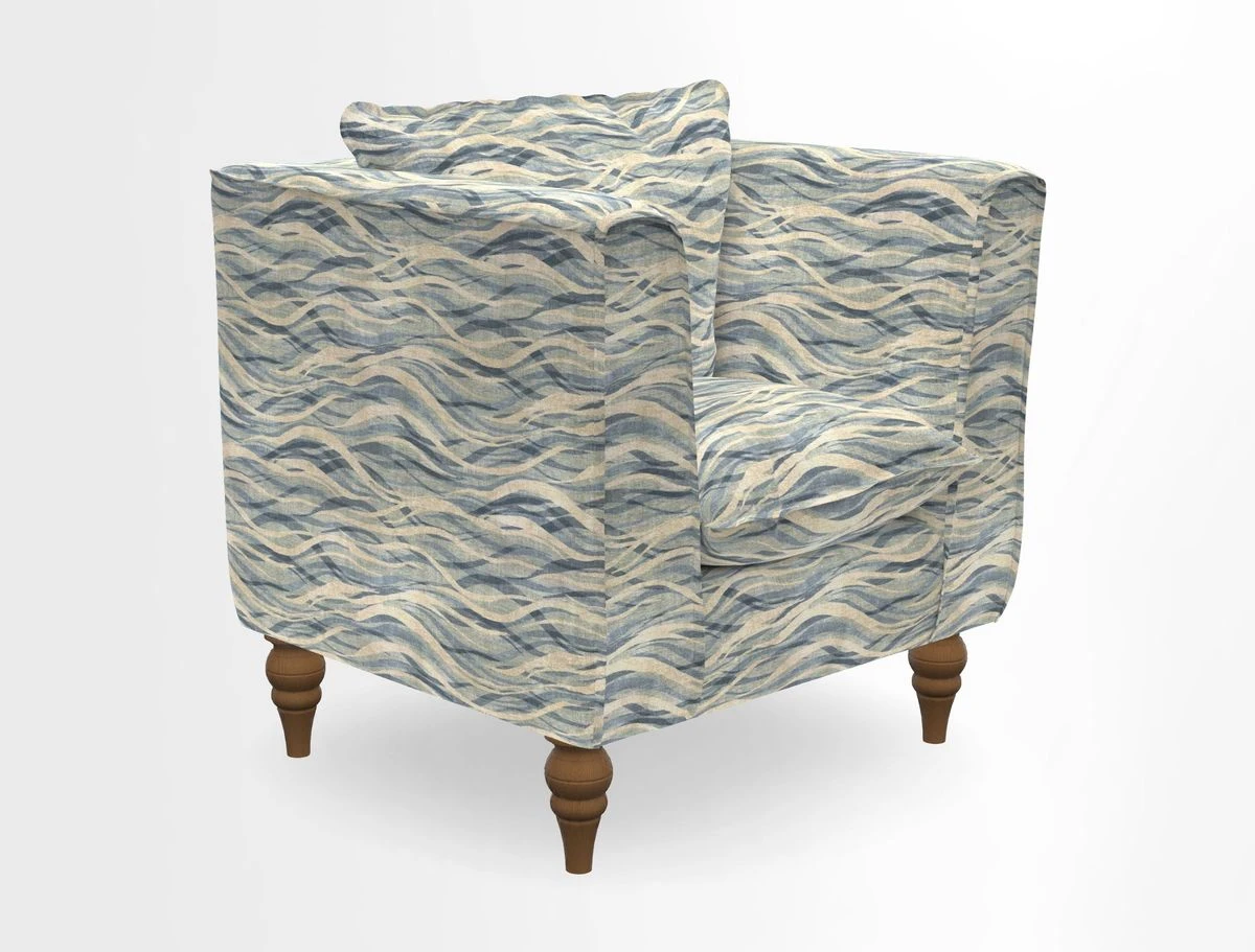 Aysgarth Chair in Two Tone Plain Biscuit