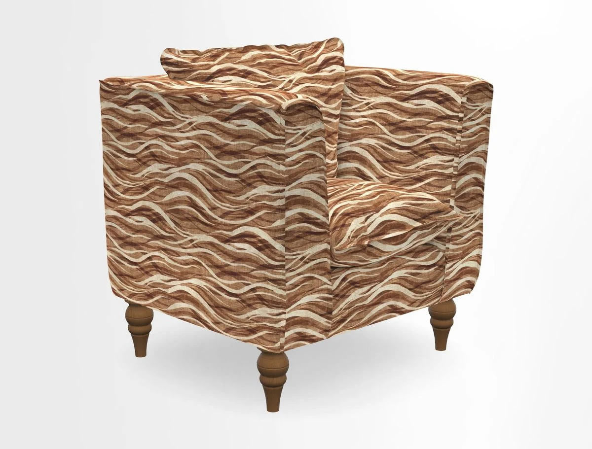 Aysgarth Chair in Two Tone Plain Biscuit