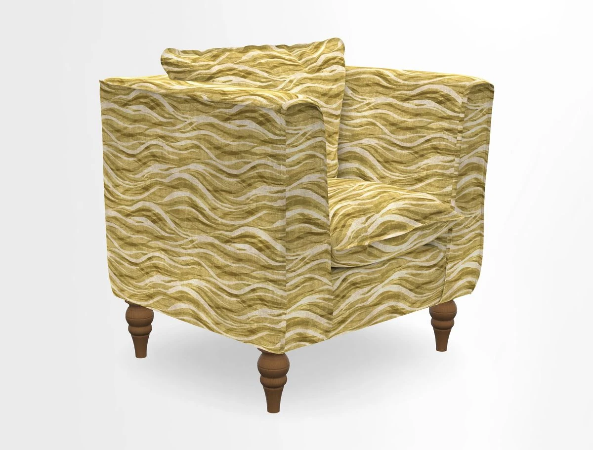 Aysgarth Chair in Two Tone Plain Biscuit