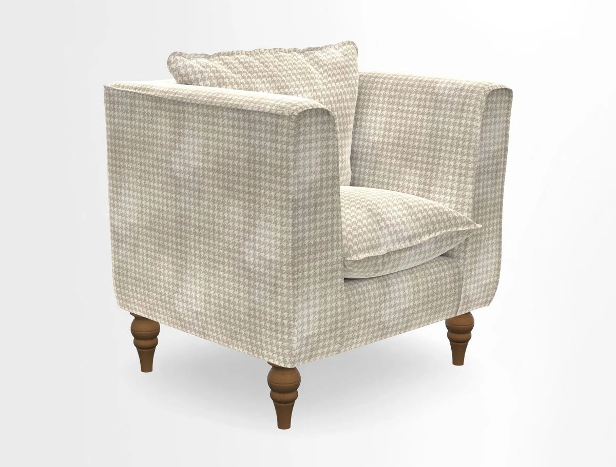 Aysgarth Chair in Two Tone Plain Biscuit