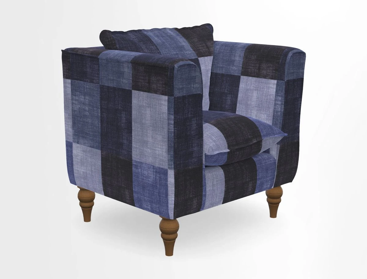 Aysgarth Chair in Two Tone Plain Biscuit