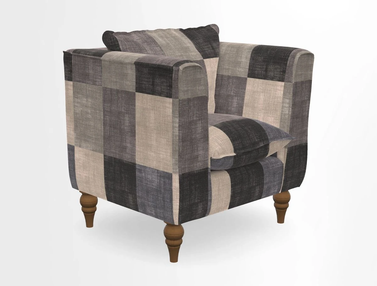 Aysgarth Chair in Two Tone Plain Biscuit
