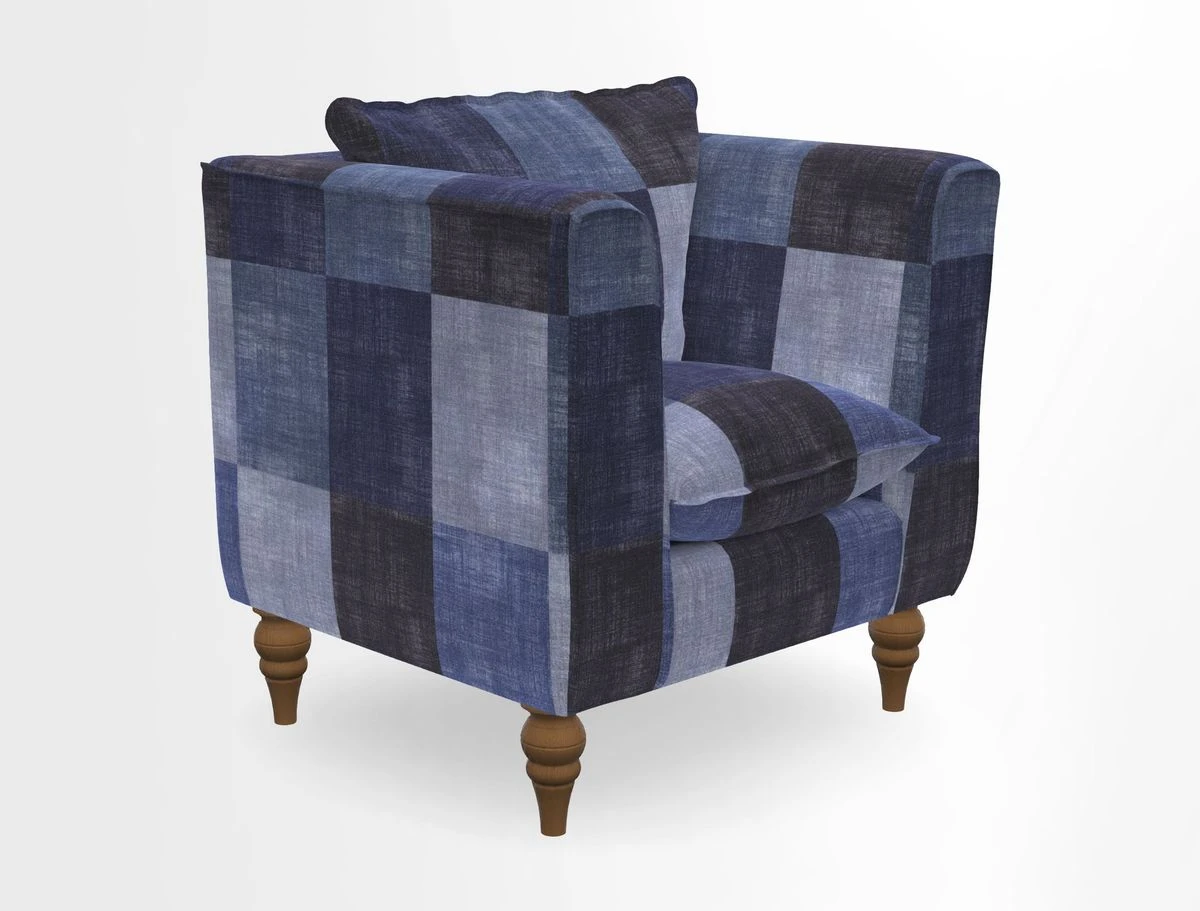 Aysgarth Chair in Two Tone Plain Biscuit