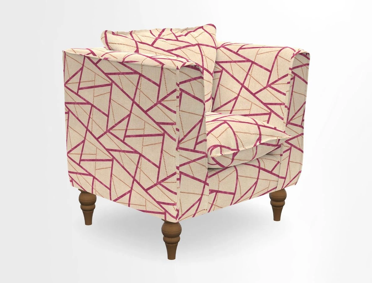 Aysgarth Chair in Two Tone Plain Biscuit