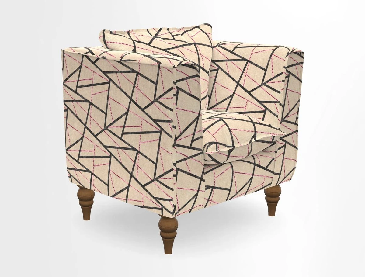 Aysgarth Chair in Two Tone Plain Biscuit