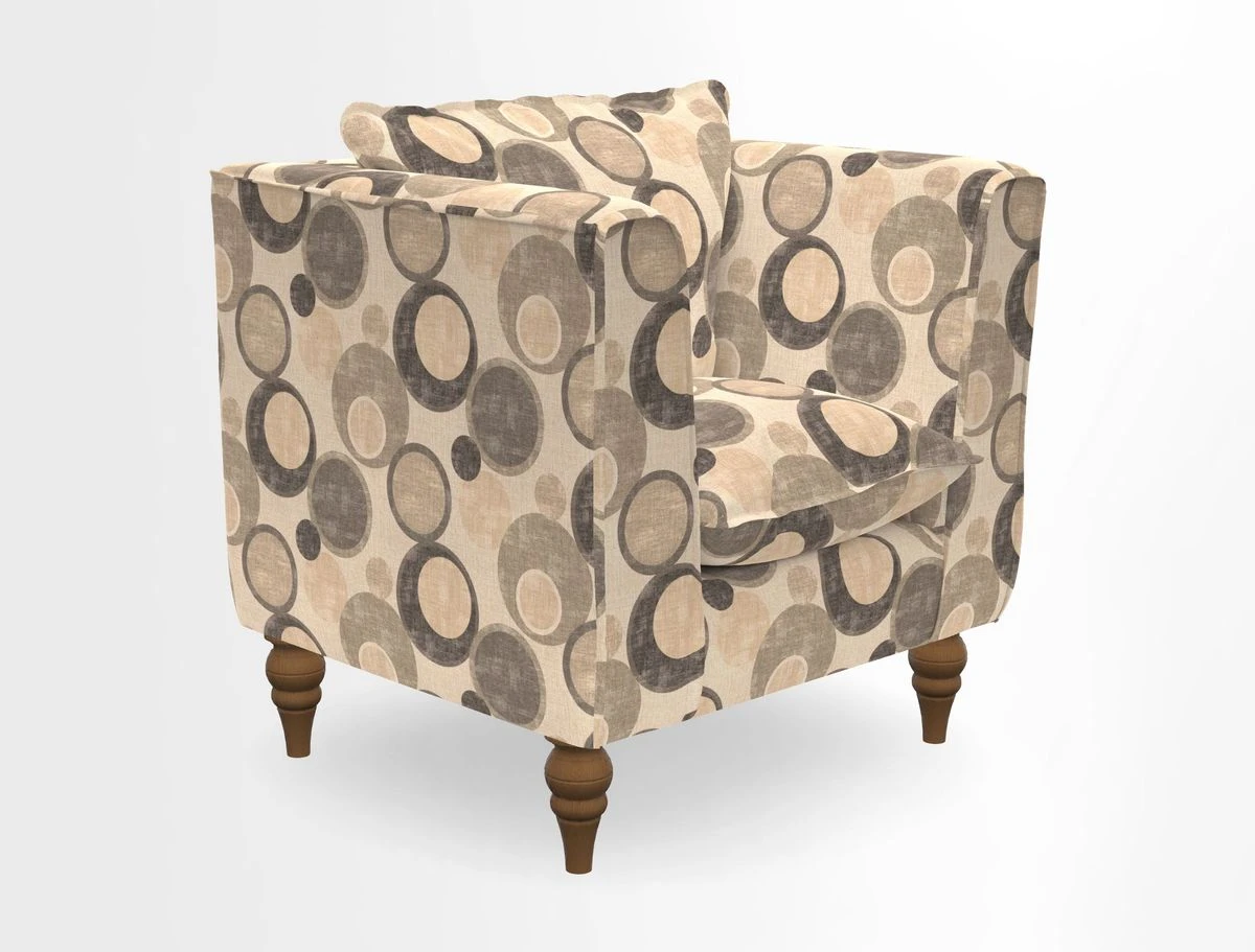 Aysgarth Chair in Two Tone Plain Biscuit