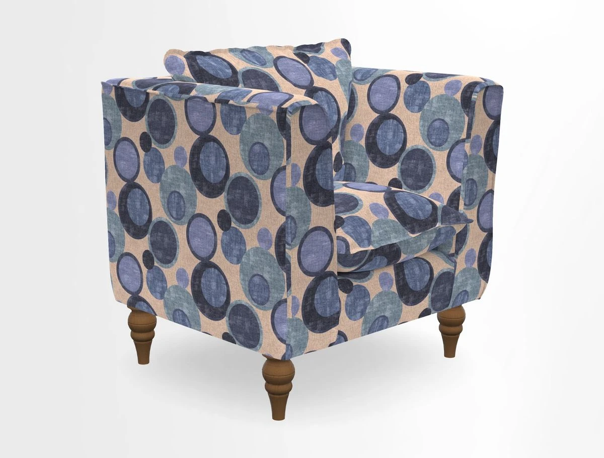 Aysgarth Chair in Two Tone Plain Biscuit