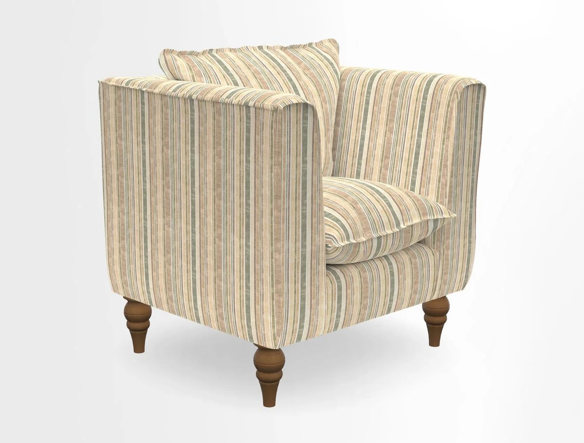 Aysgarth Chair in Two Tone Plain Biscuit
