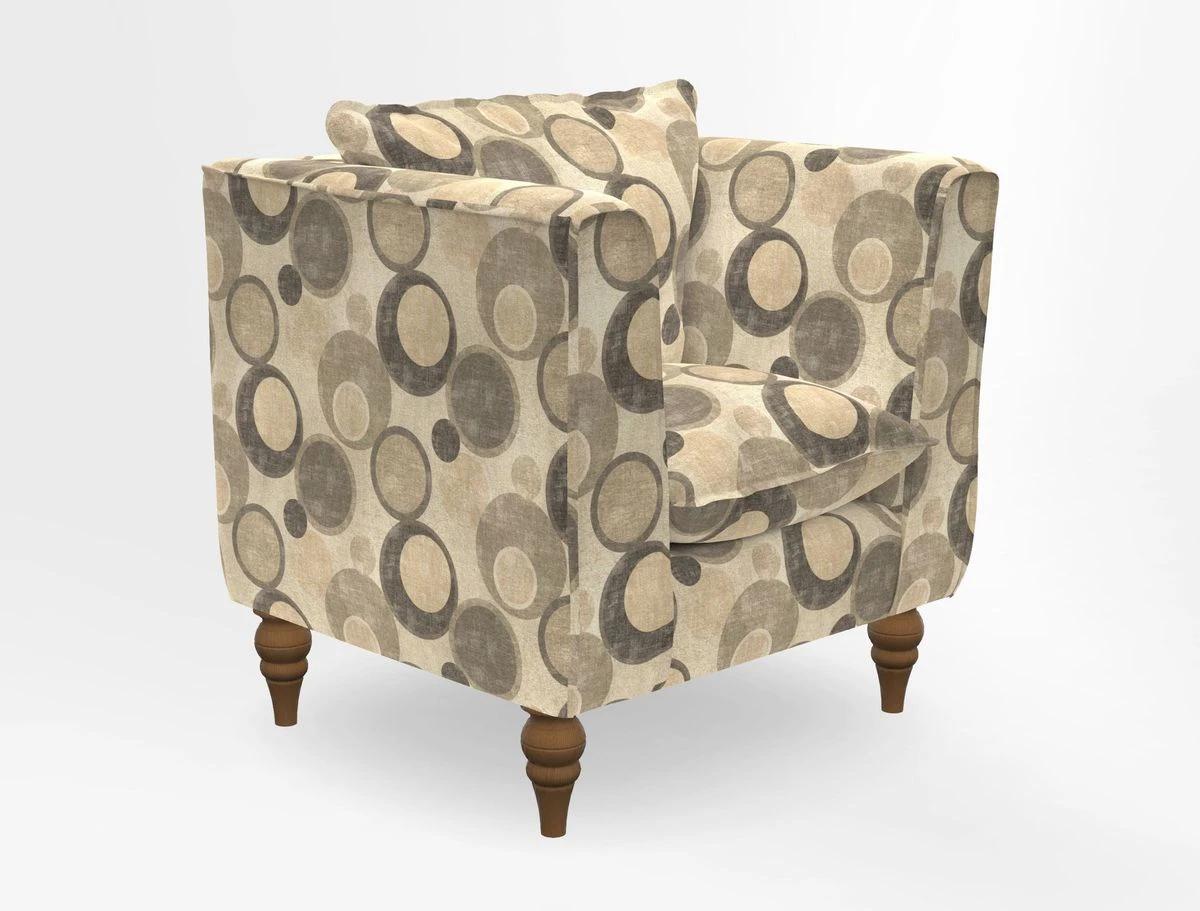 Aysgarth Chair in Two Tone Plain Biscuit