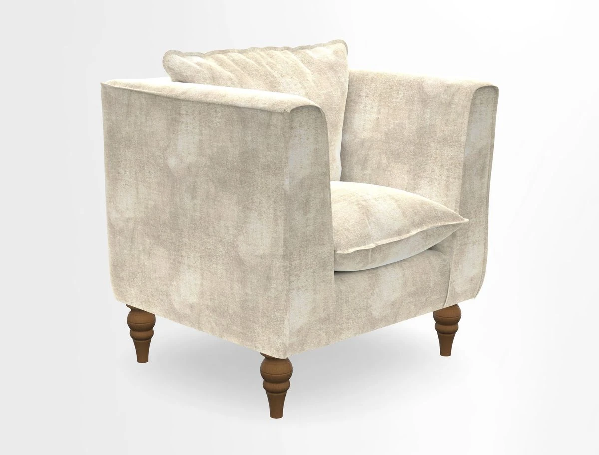 Aysgarth Chair in Two Tone Plain Biscuit