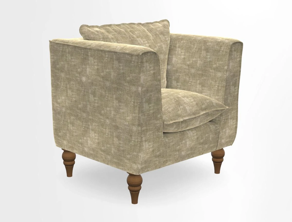 Aysgarth Chair in Two Tone Plain Biscuit