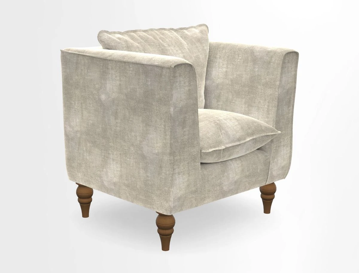 Aysgarth Chair in Two Tone Plain Biscuit