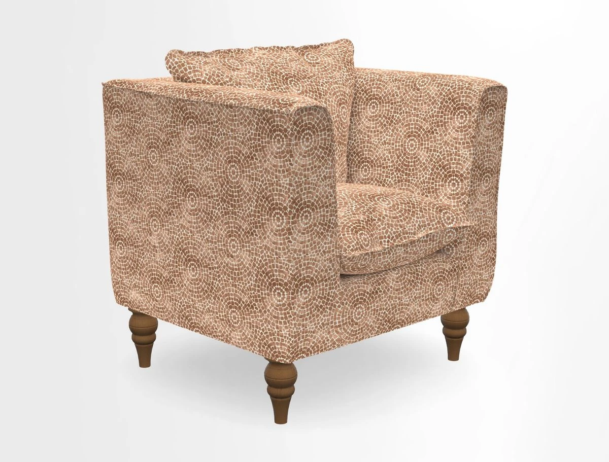 Aysgarth Chair in Two Tone Plain Biscuit