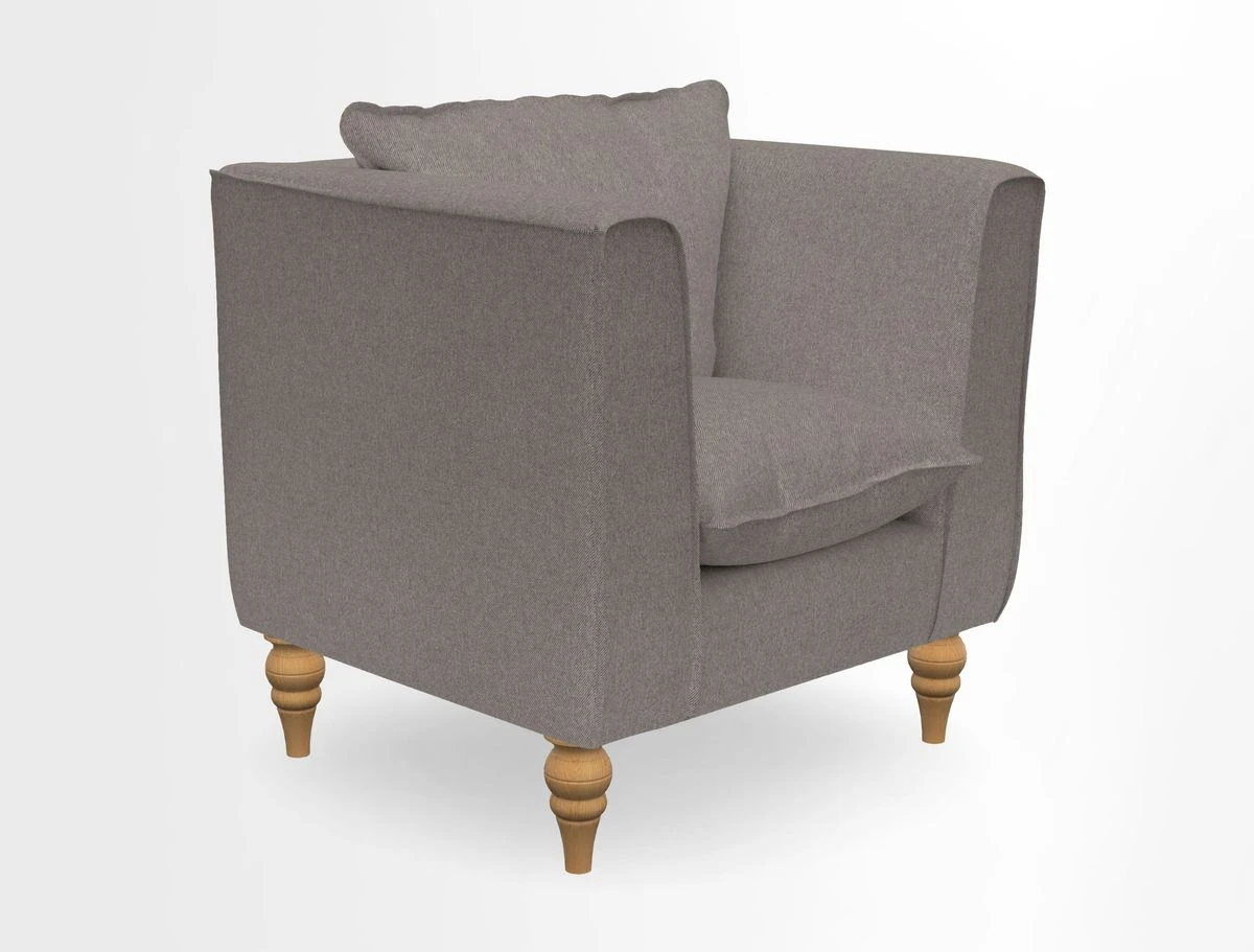 Aysgarth Chair in Two Tone Plain Biscuit