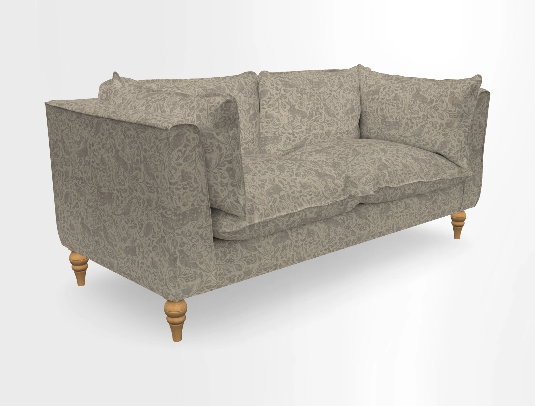 Aysgarth 3 Seater Sofa in Furrow Stripe Broad and Furrow Stripe Narrow Sunflower