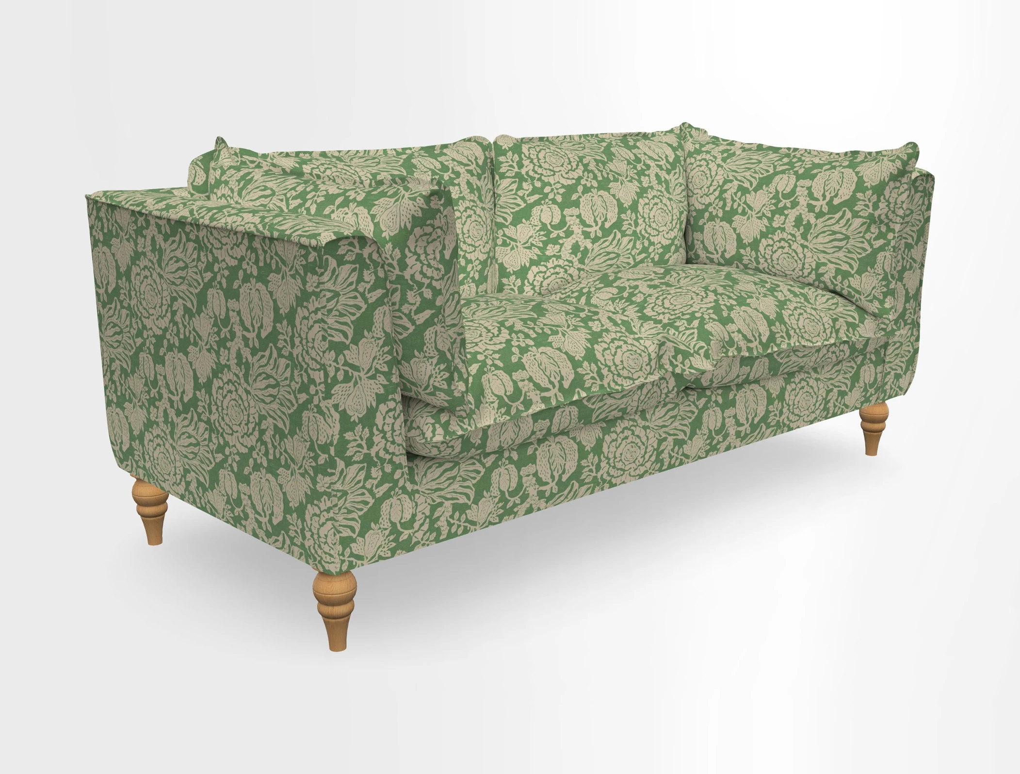 Aysgarth 3 Seater Sofa in Furrow Stripe Broad and Furrow Stripe Narrow Sunflower