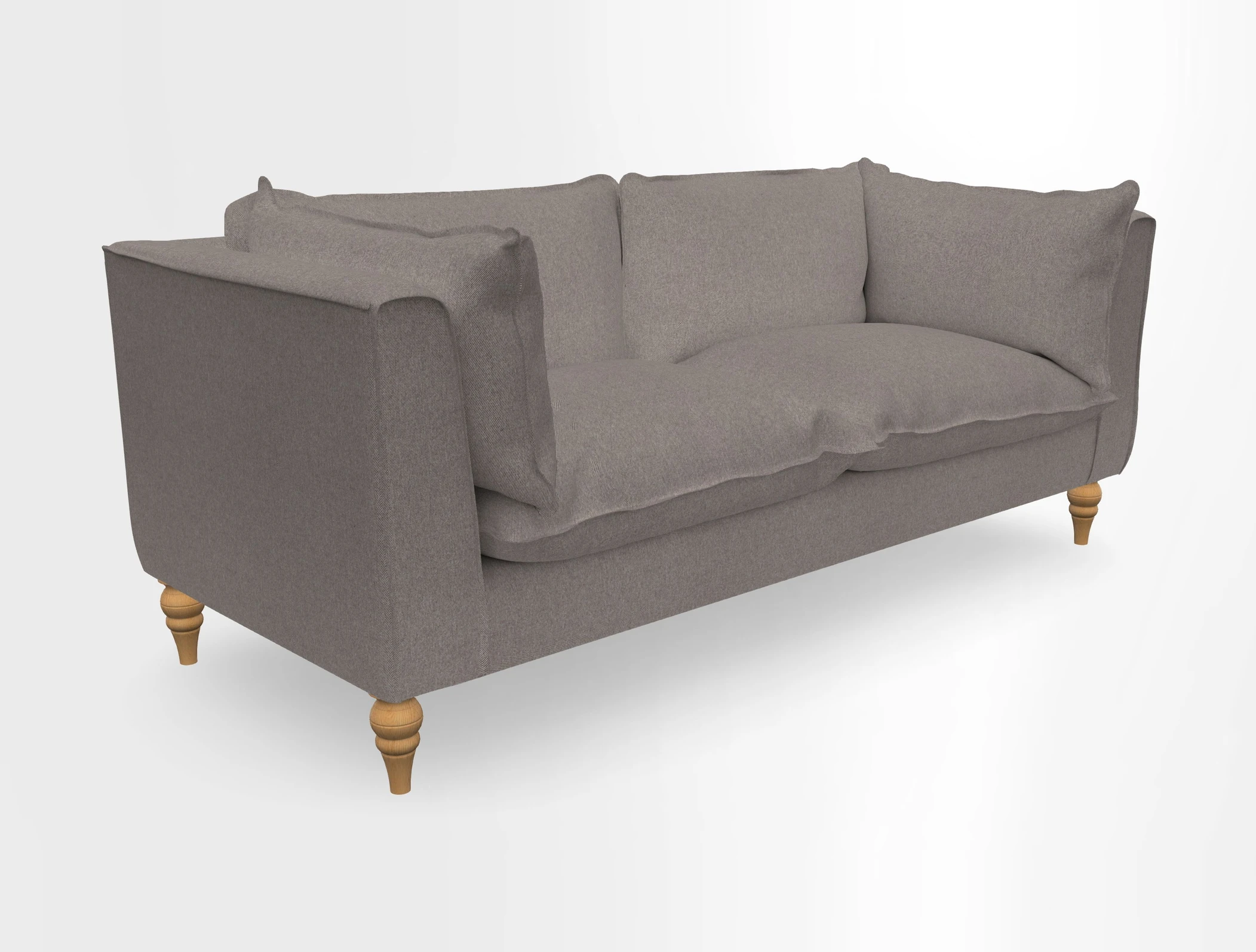 Aysgarth 3 Seater Sofa in Furrow Stripe Broad and Furrow Stripe Narrow Sunflower