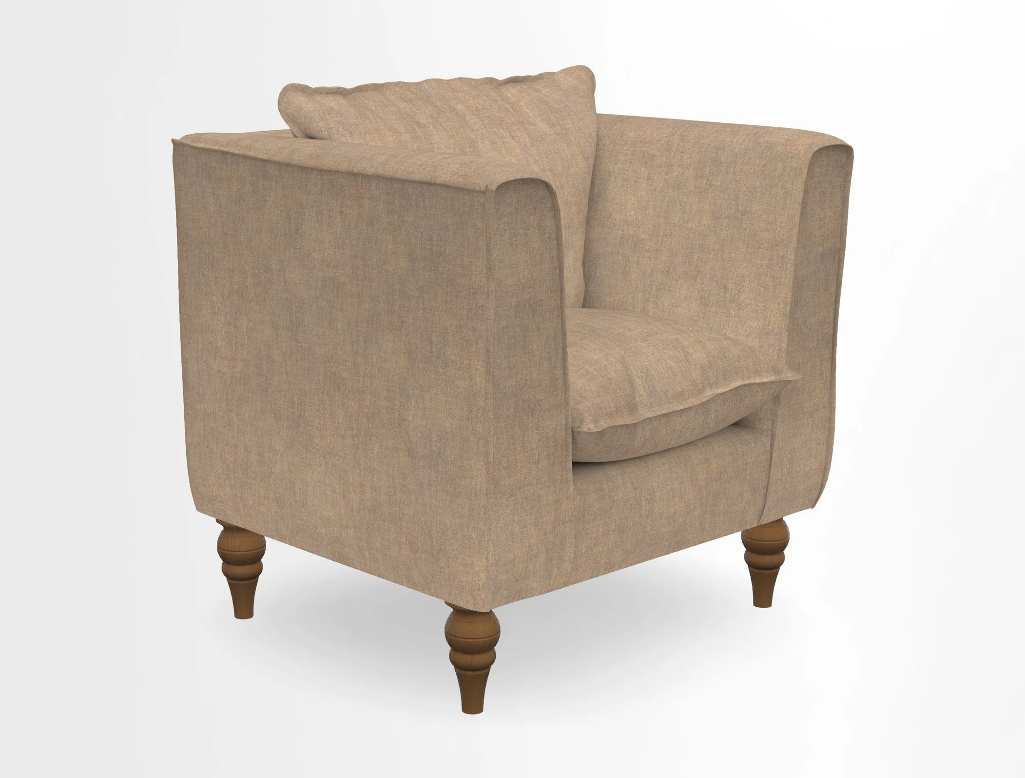Aysgarth Chair in Two Tone Plain Biscuit