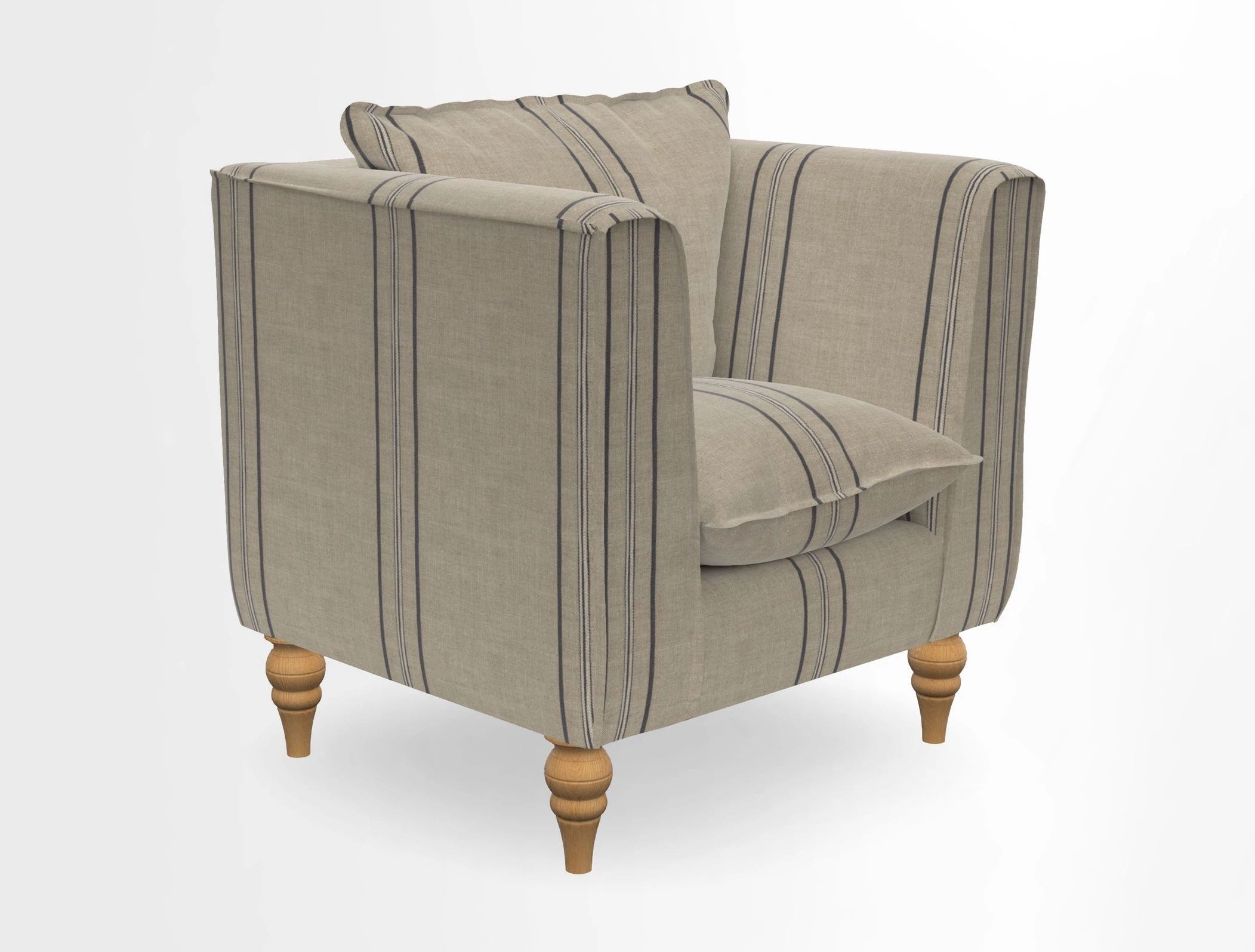 Aysgarth Chair in Two Tone Plain Biscuit