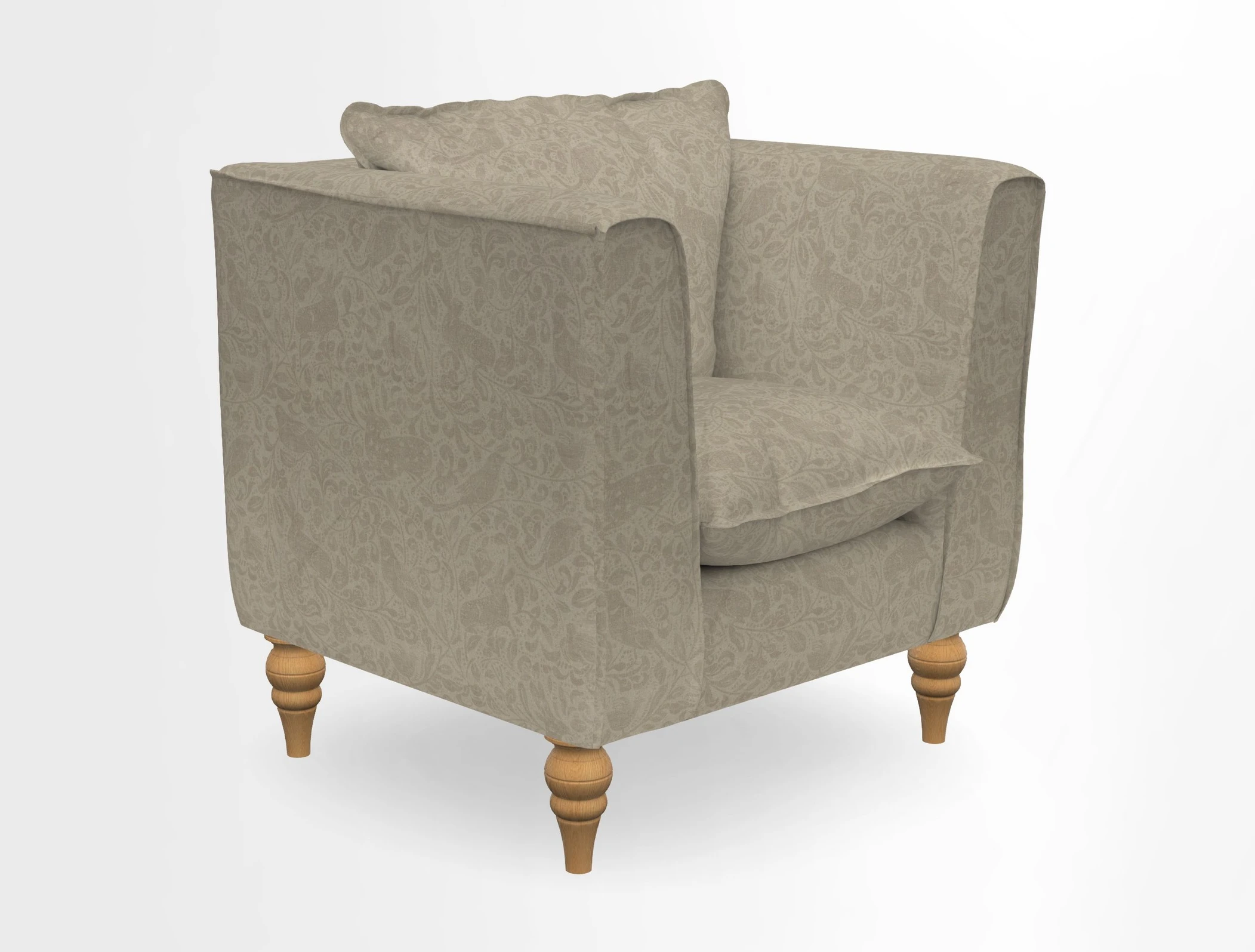 Aysgarth Chair in Two Tone Plain Biscuit