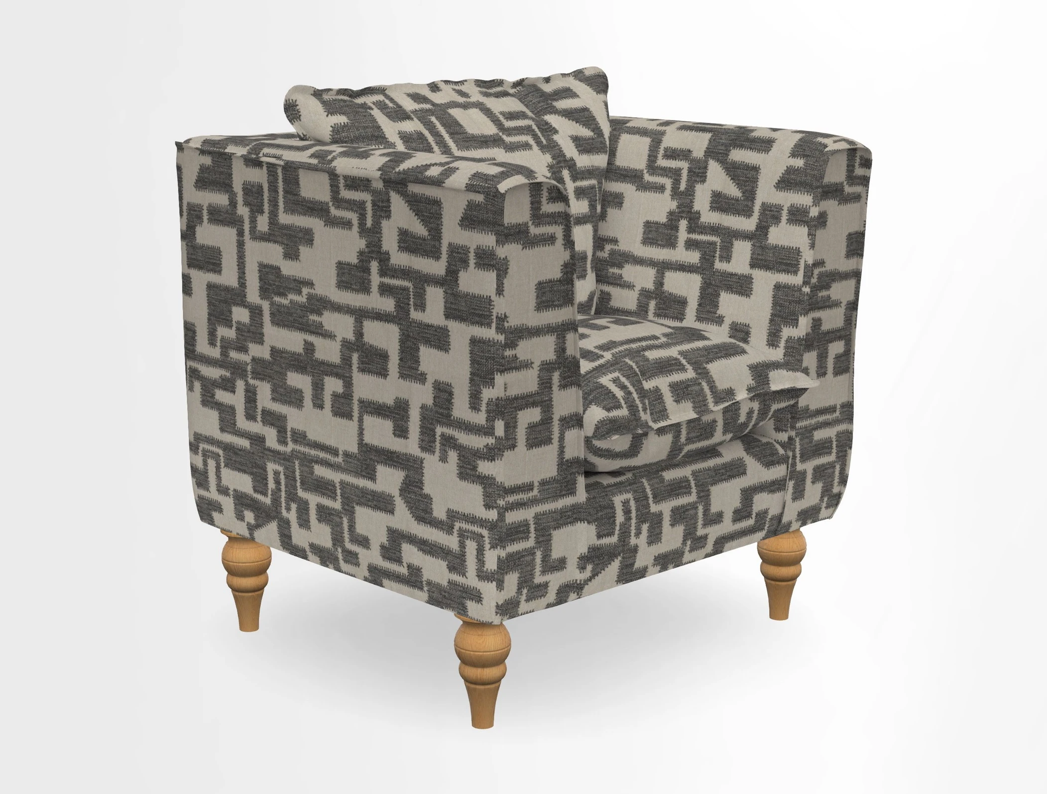 Aysgarth Chair in Two Tone Plain Biscuit