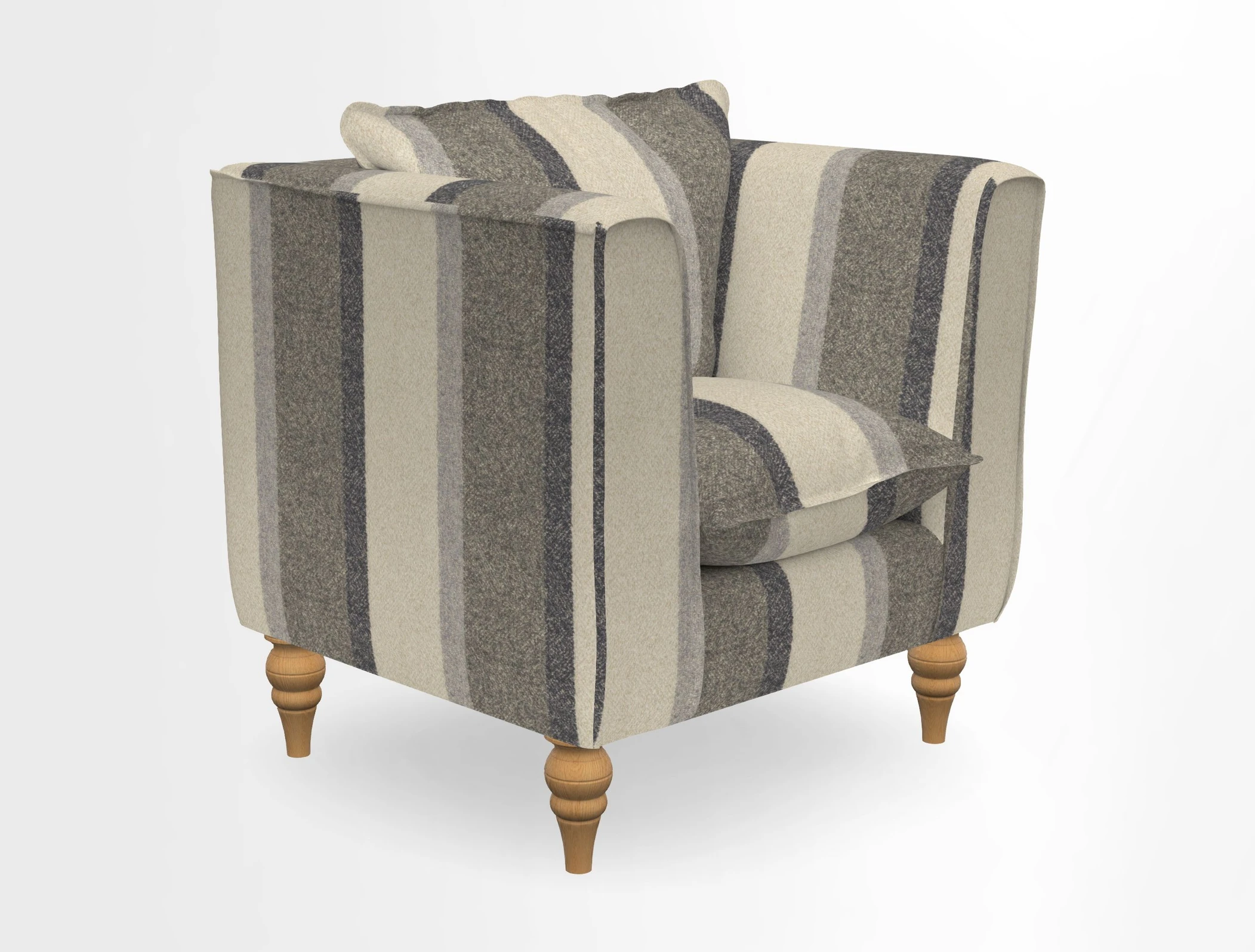 Aysgarth Chair in Two Tone Plain Biscuit