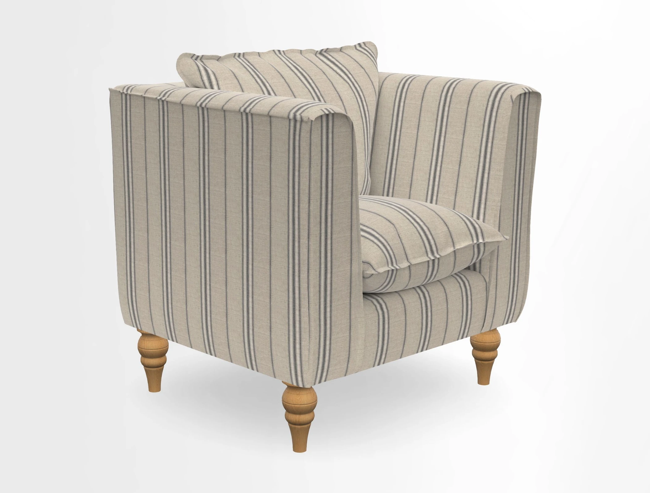 Aysgarth Chair in Two Tone Plain Biscuit