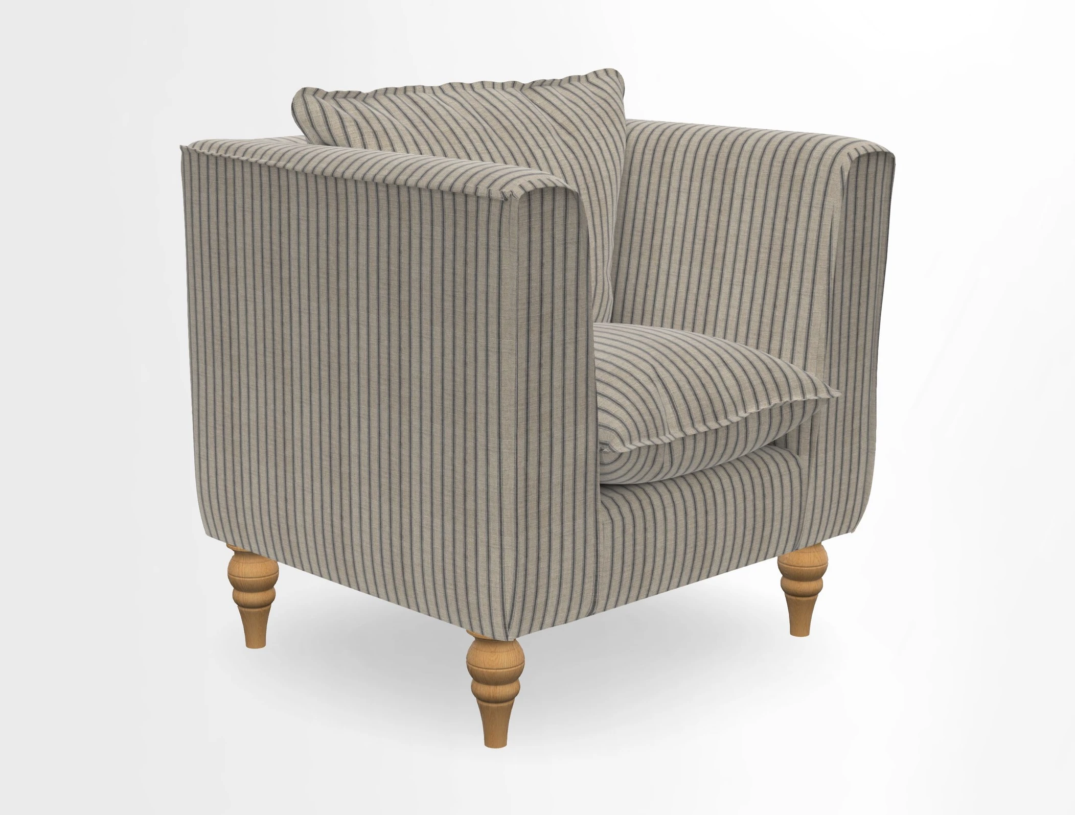 Aysgarth Chair in Two Tone Plain Biscuit