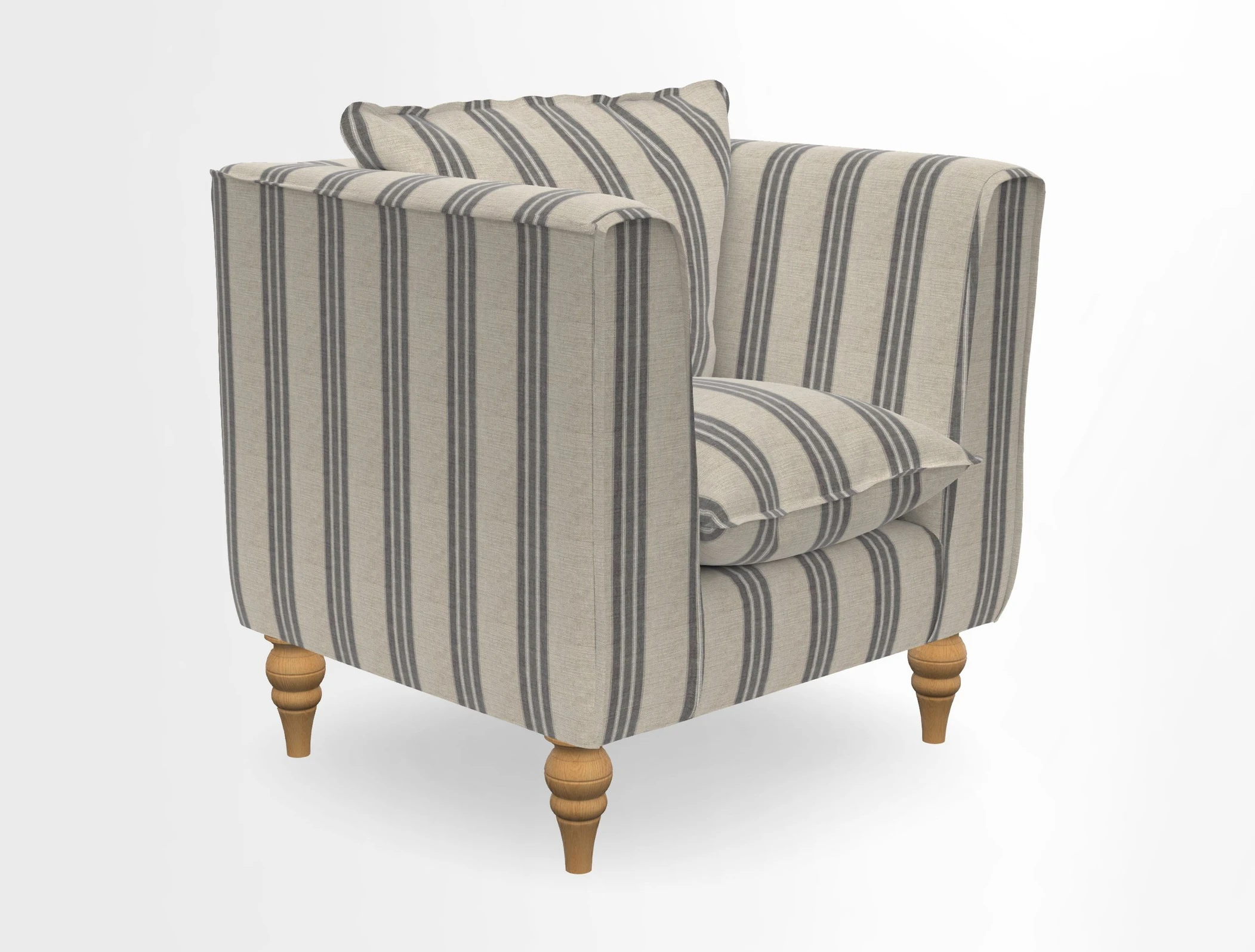 Aysgarth Chair in Two Tone Plain Biscuit