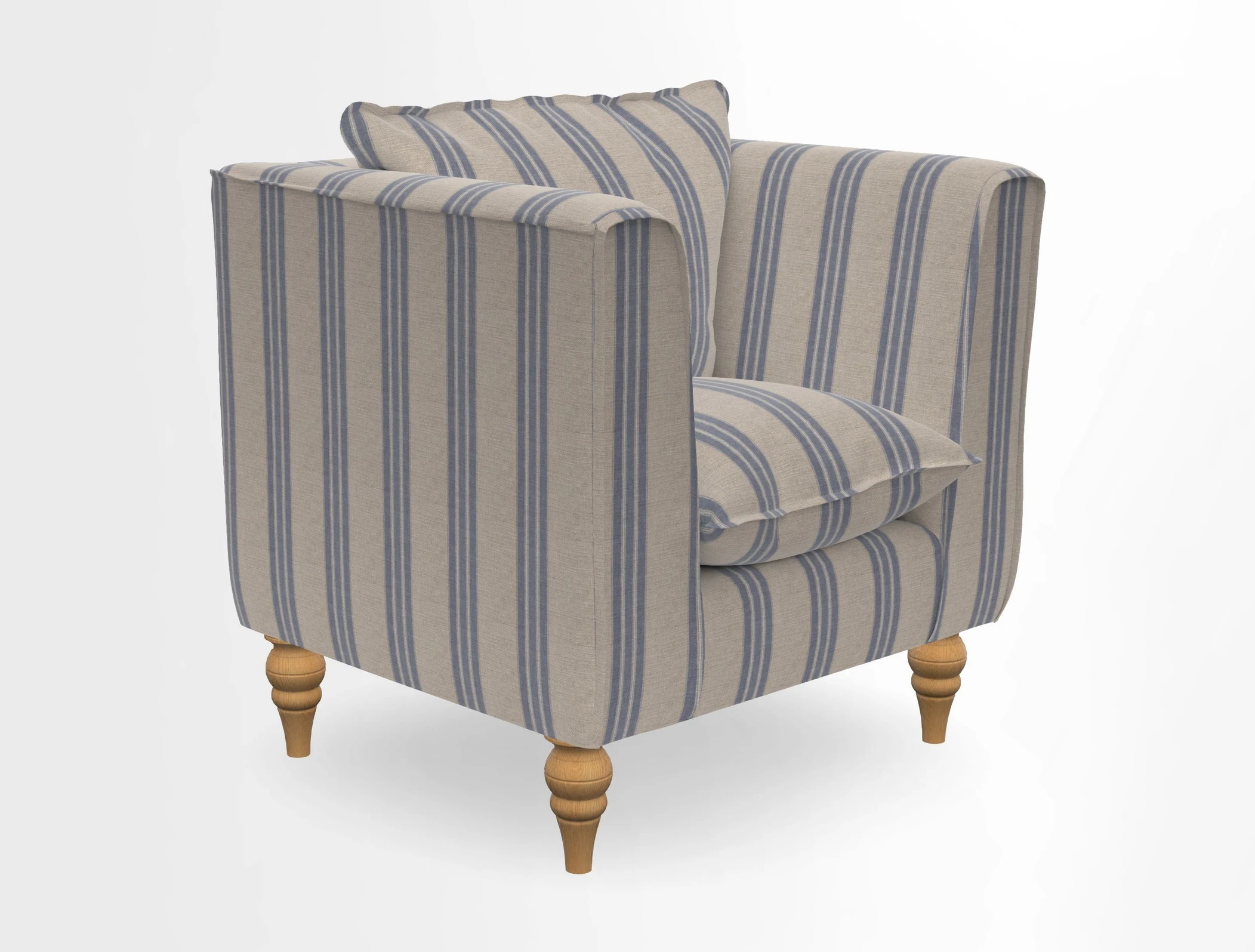 Aysgarth Chair in Two Tone Plain Biscuit